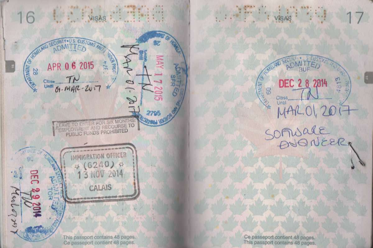 Canadian passport with travel stamps, criminal charges and immigration inadmissibility consequences in Canada